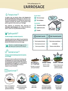 Pratiques essentielles au jardin agroécologique / N°4 L’arrosage (Terre et Humanisme)